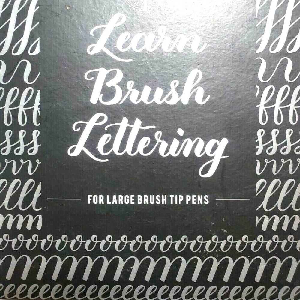 Learn Brush Lettering Large Brush Tip Pens Kelly Creates Calligraphy Work Book